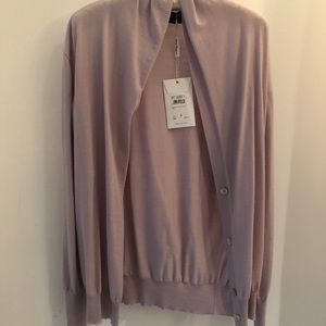 Ferragamo shirt and cardigan set